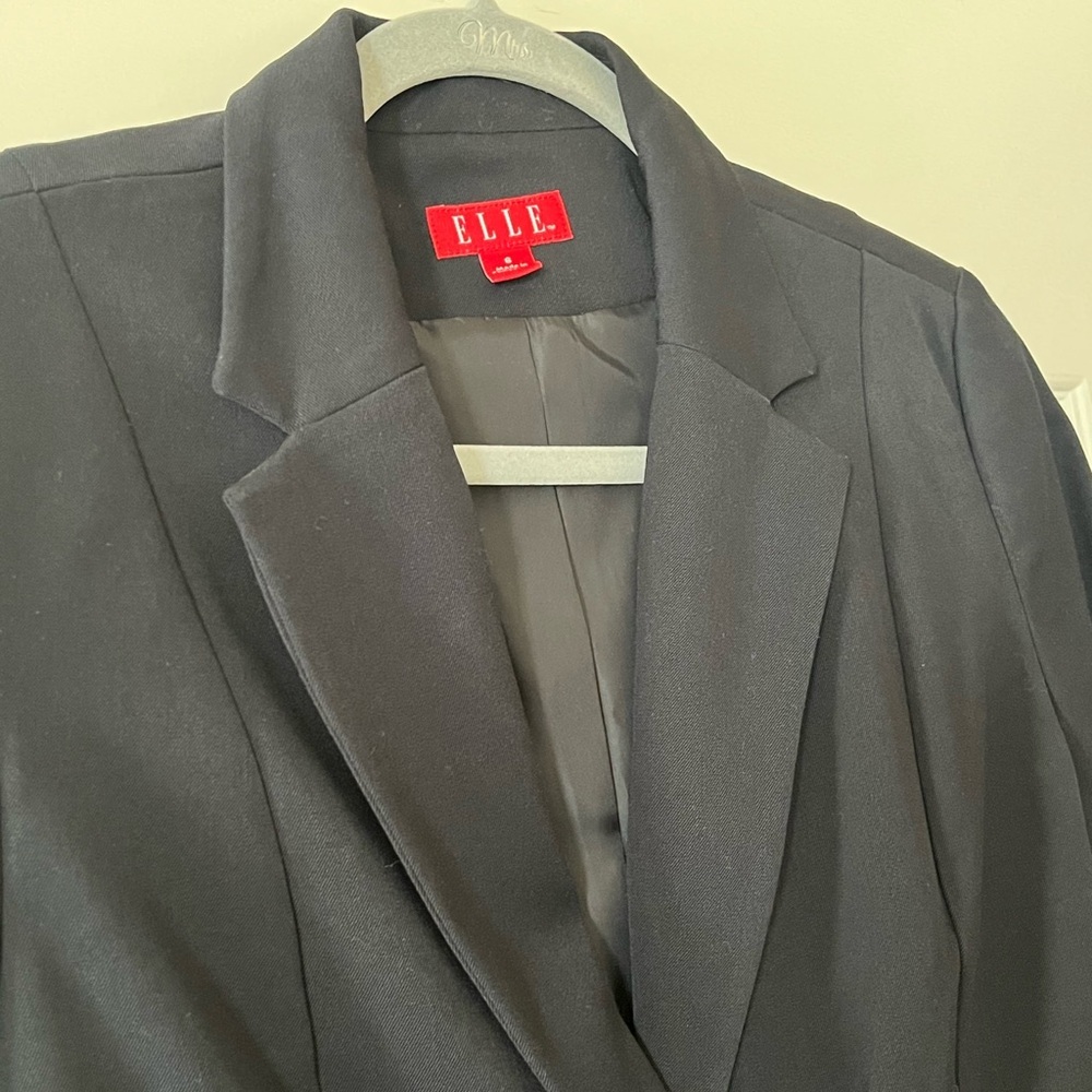 Elle Rich Black Tailored Blazer Jacket Women’s size 6 - Picture 7 of 14
